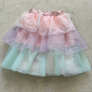 Janie and Jack Multicolor Layered Tulle Skirt